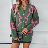 Cardigan : Gilet sans Manche Femme Décontracté in Vert van Seroa