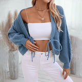 Cardigan : Gilet sans Manche Femme Taille Haute Dentelle in van Seroa