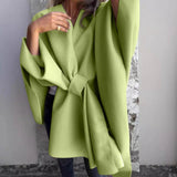 Autumn Collection : Gilet Femme Manches Batwing Polair Autumn Collection in Vert van Seroa