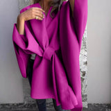 Autumn Collection : Gilet Femme Manches Batwing Polair Autumn Collection in Rouge van Seroa