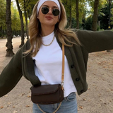 Autumn Collection : Gilet sans Manche Femme Vert in Vert van Seroa