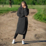 Autumn Collection : Cardigan Femme Gilet Capuch Capuche in Noir van Seroa