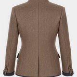Cardigans pour femmes : Cardigan Femme Col Montant Élégant in van Seroa