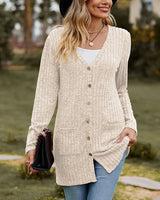 Cardigans pour femmes : Gilet sans Manche Femme Longues in van Seroa