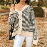 Gilets pour femmes : Cardigan Femme Gilet Motif Chevrons in XXXL van Seroa