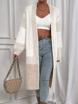 Gilets pour femmes : Cardigan Femme Gilet Rayures Coupe in van Seroa