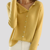 Autumn Collection : Gilet Femme en Tricot Autumn Collection Best-Seller in Jaune van Seroa
