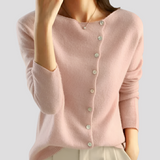 Autumn Collection : Gilet Femme en Tricot Autumn Collection Best-Seller in Rose van Seroa