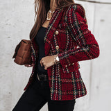 Gilets pour femmes : Cardigan Femme Polyester Tricot in Rouge vin van Seroa