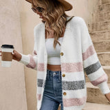 Autumn Collection : Gilet sans Manche Femme Tricot in Blanc Rose van Seroa
