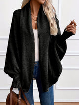 Autumn Collection : Gilet Femme Tricot Batwing Doux et Confortable - Idéal pour in Noir Taille unique van Seroa