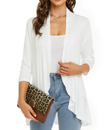 Pulls et gilets : Cardigan Femme Gilet Léger Pulls in Blanc van Seroa