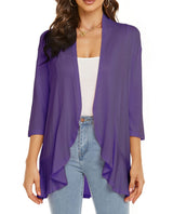 Pulls et gilets : Cardigan Femme Gilet Léger Pulls in Violet van Seroa