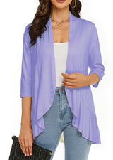 Pulls et gilets : Cardigan Femme Gilet Léger Pulls in Violet clair van Seroa