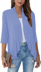 Pulls et gilets : Cardigan Femme Gilet Léger Pulls in Bleu clair van Seroa