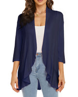 Pulls et gilets : Cardigan Femme Gilet Léger Pulls in Marine van Seroa