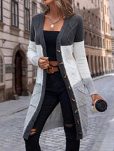 Cardigan : Cardigan Femme Gilet Long Color in van Seroa