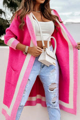 Cardigans pour femmes : Gilet sans Manche Femme Vert in Rose van Seroa