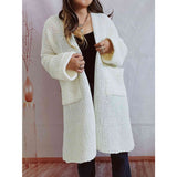 Cardigans pour femmes : Gilet sans Manche Femme in Blanc van Seroa