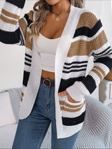 Cardigan : Cardigan Femme Gilet Confort Quotidien in Kaki van Seroa