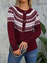 Cardigan : Gilet sans Manche Femme in Bourgogne van Seroa