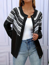 Cardigan : Gilet sans Manche Femme in Noir van Seroa