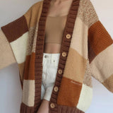Cardigan : Cardigan Femme Gilet Chic Original Vert in Cannelle van Seroa