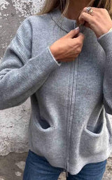 Cardigan : Cardigan Femme Décontracté Gilet Zippé in van Seroa