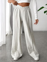 skirts : Pantalon Fluide Femme Polyester in Gris van Seroa