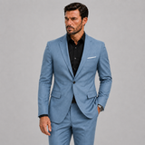 Pakken : Costume Slim-Fit Homme pour Mariages et Occasions Formelles in Lichtblauw van Lunelle