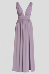 Dresses : Robe Élégante pour Femme en Soie Noire, Taglia M - Parfait pour les Cérémonies et les Fêtes in van Seroa