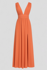 Dresses : Robe Élégante pour Femme en Soie Noire, Taglia M - Parfait pour les Cérémonies et les Fêtes in van Seroa