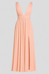 Dresses : Robe Élégante pour Femme en Soie Noire, Taglia M - Parfait pour les Cérémonies et les Fêtes in van Seroa