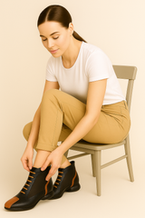 Shoes : Baskets Femme Cuir Estival in van Seroa