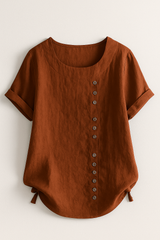 Blouse : Blouse Femme Chemise Lin in van Seroa