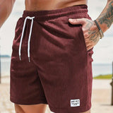 skirts : Short Femme Côtelé Velours Léger à Cordon - Confortable & Tendance in Bourgogne van Seroa