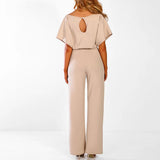 Combinaisons : Combinaison Pantalon Femme Coton Noir Élégante - Taille S à XL in van Seroa