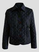 Autumn Collection : Veste Femme en Soie & CCoton Élégante - Confort & Style Intemporel in Bleu marine van Seroa