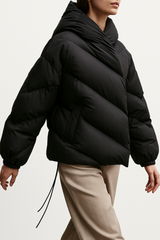 Autumn Collection : Doudoune Femme Blanche Blanc in Noir van Seroa