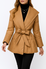Autumn Collection : Doudoune Femme Laine Ceinturée in van Seroa