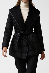 Autumn Collection : Doudoune Femme Laine Ceinturée in van Seroa