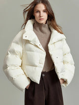 Autumn Collection : Doudoune Femme Parka Hiver Matelassée in Beige van Seroa