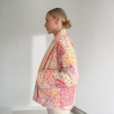 Manteaux et vestes pour femmes : Doudoune Femme Parka Hiver Décontracté Floral in Rosa L van Seroa