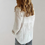 top blouses : Chemisier Femme Manches Longues Coton top blouses in van Seroa