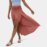 skirts : Jupe Longue Femme Swingante Mi-moll in Vermillon van Seroa