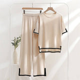Vêtements pour femmes : Ensemble Capri Femme 2 Pièces Vêtements pour femmes in Beige van Seroa