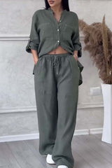 Vêtements pour femmes : Ensemble Pour Femme Casual Vêtements pour femmes in Vert olive van Seroa