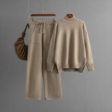 Ensembles pour femmes : Ensemble Femme Manches Longues Élégant in Kaki Taille unique van Seroa