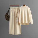 Ensembles pour femmes : Ensemble Femme Manches Longues Élégant in Beige Taille unique van Seroa