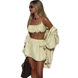 Ensembles : Ensemble Femme Manches Courtes Rayé in van Seroa